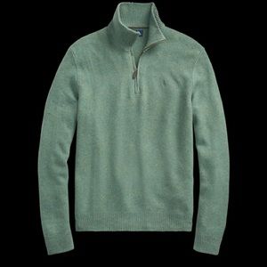 Green polo quarter zip